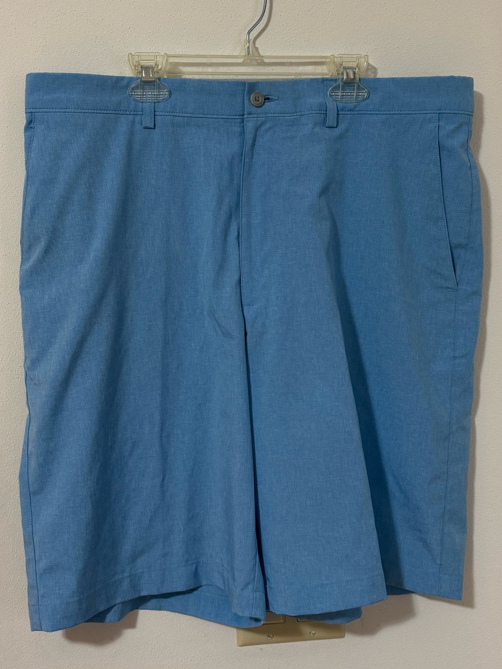 PGA Tour Men's Sky Blue Flat Front Shorts